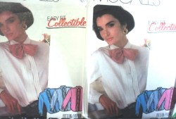 2089 MCCALLS EZ FIT YOKE LS TUCK BLOUSE,TIE PATTERN 8,14